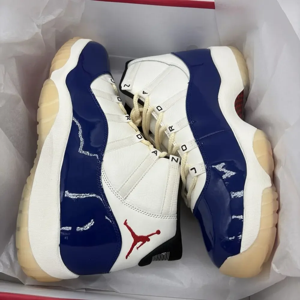 Jordan 11 Retro Rare Air White Blue IH0296 400 Mens Size 15 NEW Sneakers